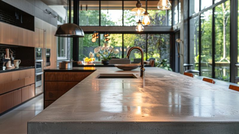 Concrete Counter Installation in Marin County, CA