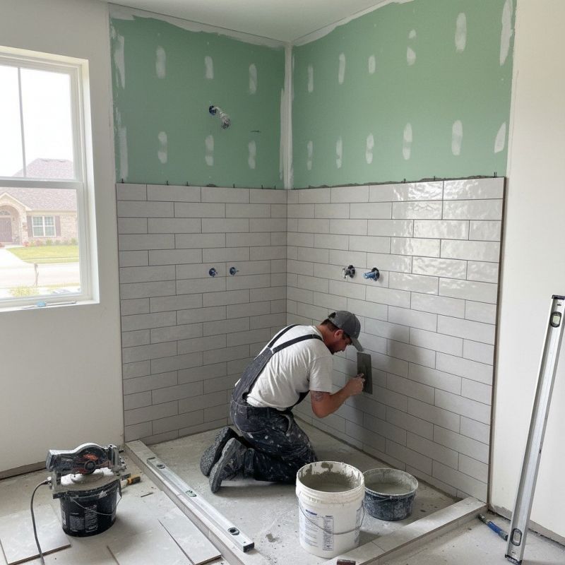 Tile Shower Floor Installation in Alpharetta, GA